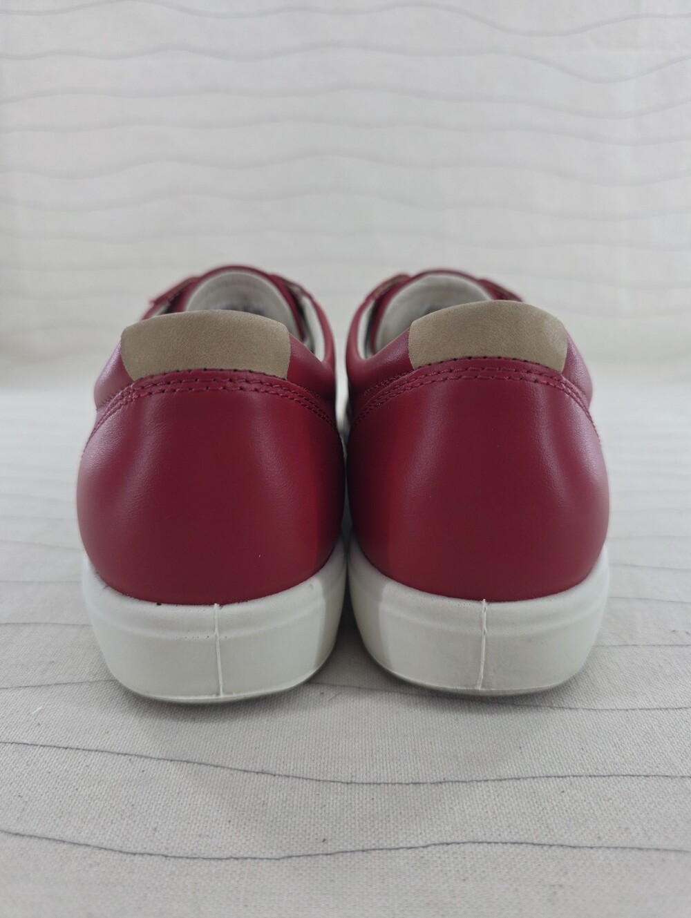 ECCO Womens Soft 7 Red Leather Casual Shoes 430003-01466 Sz 41 EU/ 10-10.5 US - Picture 5 of 11
